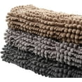 thumbnail image 6 of Citylife Bath Rug 16" x 24" Grey Soft Absorbent Chenille Bath Mats Shaggy Bath Rug, 6 of 7
