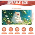 thumbnail image 2 of Desk Pad, Happy Fat Cat Desk Mat, Cute Anime Cat Large Gaming Mouse Pad for Desk, 31.5"x15.7" Extended Big Computer Keyboard Mouse Pad with Non-Slip Base and Stitched Edge, 2 of 6