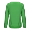 thumbnail image 2 of Camiseta Mujer Manga larga Cuello redondo Tops Poliéster Suéter deportivo Ropa con estampado informal, Verde, S Speravity AP003791-15, 2 of 6