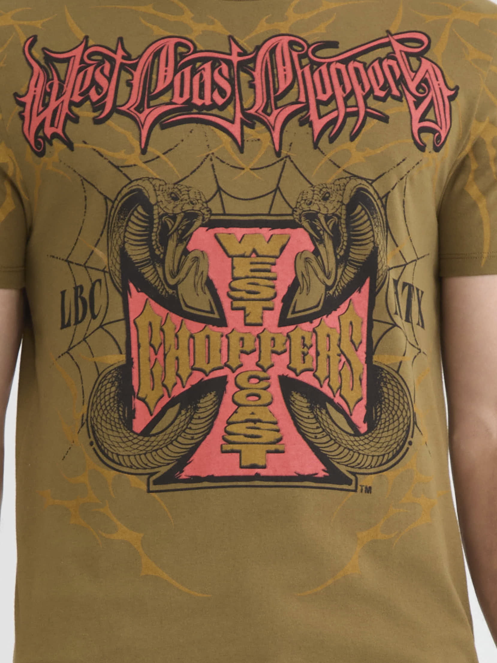 West Coast Choppers Men's Graphic Tee with Short Sleeves, Sizes S-3XL