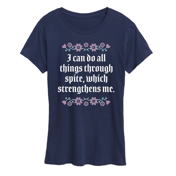 Instant Message - Do All Things Through Spite Women's Short Sleeve Graphic T-Shirt