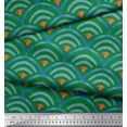thumbnail image 3 of Soimoi polyester Crepe Fabric Scales Geometric Print Fabric by the Yard 52 Inch Wide, 3 of 3