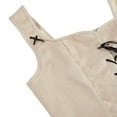 thumbnail image 4 of Grebrafan Corset Pirate Burlesque Lace up Clothing for Women Beige L, 4 of 5
