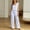 Yellow/White striped, variant on NominalSnug Women's Pajamas Sets Striped Short-Sleeve Top Wide Leg Pants with Pockets Loungewear Pjs Set