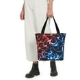 thumbnail image 4 of Kdxio Red And Blue Lightning Women Reusable Grocery Bags Foldable Ripstop,Reusable Shopping Bags for Shopping,Gym,Gift, 4 of 5