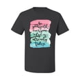 thumbnail image 2 of Wild Bobby, Be Yourself Everyone Else Is Taken Artistic Watercolor Pop Culture Men's Graphic T-Shirt, Charcoal, Large, 2 of 3