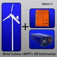 thumbnail image 3 of Generador de turbina eólica de 12 V, 24 V, 48 V, 5000 W, 8000 W y 5 KW, turbina vertical, energía libre alternativa, molino de viento, controlador híbrido MPPT, 3 of 5