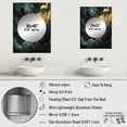 thumbnail image 4 of Designart "Aura of Gold and Green in Abstract Marble III" Abstract Marble Mirror Wall Decor - Modern Gold Abstract Large Printed Mirror Wall Decor For Bedroom - 40" x 30" Inch, 4 of 5