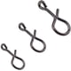 thumbnail image 1 of Broches rápidos sin nudos para pesca con mosca, broches sin nudos, broche de conexión de cambio rápido para moscas, anzuelos y señuelos, Color negro, paquete de 100, 1 of 5