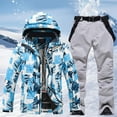 thumbnail image 2 of Valora Men's Suits Winter Casual Fashion Trend Snowboard Double Snowboard Warm Snowwear Suit for Men and Women versatile Sportswear for Cold Weather outdoor adventures Light Gray S, 2 of 8