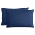 thumbnail image 1 of Juego de Fundas de Almohada de Franela Bare Home 100 % Algodón Doble Cepillado 2 Piezas Tamaño King Azul Oscuro, 1 of 5