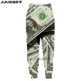 thumbnail image 6 of Men's Spring and Autumn Fashion Pants Money 3D Printed Jogging Pants Unisex Harajuku Street Leisure Sports Straight leg Pants, 6 of 6