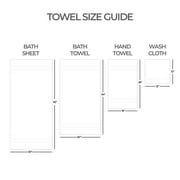 Mainstays Performance Cotton Bath Sheet, Oversized Super Soft Quick Dry Fade Resistant, Solid White