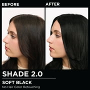 Garnier Olia Oil Powered Permanent Hair Color, 2.0 Soft Black, 1 Kit
