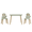 Sage Green, variant on Kids Table and 2 Chairs Set, PAPROOS 3-Piece Wooden Table and Chairs Set for Toddler, Activity Table Play Table Study Table for Kids, Bear & Tiger Set for Playroom, Classroom