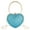 Blue, variant on Women Heart Shaped Mini Clutch Handbag Evening Purse Chain Tote Shoulder Bag for Wedding Party Cocktail Prom