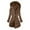 Brown, variant on JURANMO Women's Down Jacket Hooded Windproof Puffer Coat Plus Size Fleece Warm Winter Jacket Solid Color Slim Down Jackets with Pockets Deals of the Day Brown XL