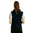 thumbnail image 3 of TheLovely Women & Plus Lightweight Full Zip Up Soft Polar Fleece Vest Jacket (Navy, S), 3 of 4