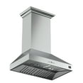 thumbnail image 3 of Forno Orvieto 36-Inch Wall Mount Range Hood, LED Lighting, Heavy Duty, Stainless Steel, 3 of 5