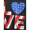 thumbnail image 3 of Camiseta gráfica de impresión de la bandera americana Rosegal  Camisetas tallas grandes, 3 of 5