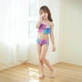 thumbnail image 3 of Hiijoy Girls 3-Piece Swimsuit Bikini Fish Tail Set Bathing Suits Beach Swimwear, Sizes 3-12, 3 of 3