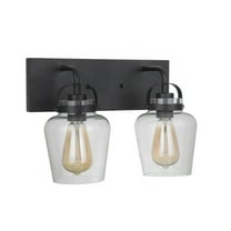 53502-FB Craftmade Lighting Trystan 2 Light Transitional Bath Vanity in Transitional Style - 14 inches wide by 10 inches high-Flat Black Finish