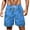 Blue, variant on Men Swim Trunks with Compression Liner 9 Inch Long Board Shorts(Black,XXL)