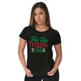 thumbnail image 4 of Funny Christmas Ho Ho Friggin Ho Womens Fitted Plus Size Graphic Tee Brisco Brands 2X, 4 of 5