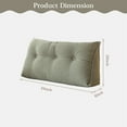 thumbnail image 2 of ANMINY Large Headboard Pillow - Removable Cover | 100% Cotton Filling | Bolster for Daybed & Sofa, 2 of 7