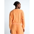 thumbnail image 3 of Scoop Women's Mineral Wash Cropped Crewneck Sweatshirt, Sizes XS-XXL, 3 of 5