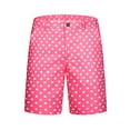 thumbnail image 5 of INSPIRE CHIC Polka Dots Shorts for Men's Father's Day Gift Summer Above Knee Printed Golf Shorts 28 Pink, 5 of 6