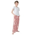 thumbnail image 4 of FORMRS Kids Pajama Pants with Pockets Size 9-10Y Boys Lounge Sleep Bottoms, Bunny Love Blooms, 4 of 8