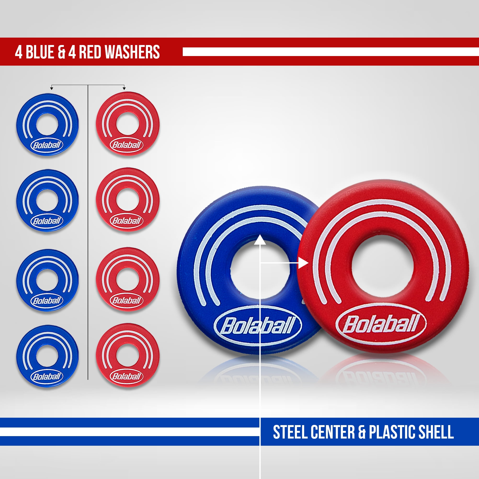 Ergode Bolaball Outdoor Washer Toss Yard Game Set 317548