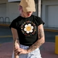 thumbnail image 2 of It's a Good Day to Have a Good Day, Retro Flower Merch Gift, Military Green T-Shirt, 3XL, 2 of 5