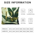 thumbnail image 5 of PRATYUS  Pillowcase Alphabet Decorative Pillowcase ABC Alphabet Flower Cushion Cover Square Pillow Case Suitable For Sofa Sofa Sofa Bedroom Car Last Name Initia AP-07 White, 5 of 5