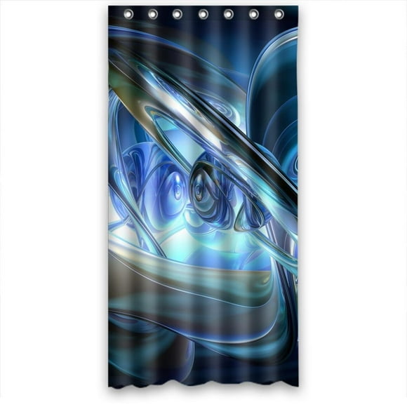 YUSDECOR Luminescence wonderful light Shower Curtain Polyester Fabric Bathroom Shower Curtain 36x72 inches