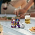 thumbnail image 5 of Yayeee Ashtray with Lid for Cigarette Smokeless Stainless Steel Home Ash Holder, Purple Simple Triangles, 5 of 7