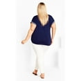 thumbnail image 2 of Avenue Women's Plus Size Kara Mixed Media Top, 2 of 2