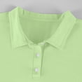 thumbnail image 6 of GrmtClth Mens Polo Shirts Short Sleeve Casual Collared Shirt Cozy Comfy Pullover Tops Light Green S, 6 of 8