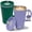 Light Purple/Green, variant on Copco Cone Set of 2 Desk Mug – 16 Oz Insulated Desk Mugs, Blue & Green