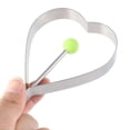 thumbnail image 3 of Home Stainless Steel Heart Shaped Cake Cupcake Pancake Frying Egg Mold 2pcs, 3 of 3