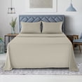 thumbnail image 4 of Lux Decor Collection King Size Sheet Set - Hotel Luxury Bedding Sheets Set, Deep Pocket Fitted Bed Sheet, Flat Sheet & Pillowcases - Taupe, 4 of 6