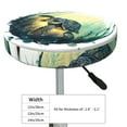thumbnail image 4 of Lsque Watercolor Turtle3 Round Bar chair cushion covers Velvet Fabric Premium Comfort Protects from Scratches and Stains for 14-17 Inch Chair- 13 inch, 4 of 7