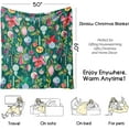 thumbnail image 3 of Christmas Throw Blanket for Couch 60x50,Green Winter Holiday Festival Cute Xmas Balls Ornament Blankets for Woman,Soft Flannel Fleece Blankets for Home Living Room Bed Chair Decor, 3 of 7