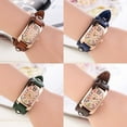 thumbnail image 4 of Soumake Women Fashion Casual Faux Leather Strap Oblong Case Quartz Wrist Watch Fashion, 4 of 8