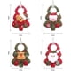 thumbnail image 2 of 4 Pack Árbol de Navidad Colgante Ornamento Conjuntos Peluche Adorno de muñeca Navidad Santa Claus Muñeco de nieve Reno Oso Decoración colgante Temporada festiva Medias Bola Campana Fiesta de vacaciones Decoración brillar Electrónica, 2 of 6
