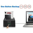 thumbnail image 2 of Wavlink USB 3.0 to SATA (5Gbps) Dual-Bay Hard Drive Docking Station For 2.5 inch/3.5 Inch HDD,SSD Support Offline Clone / Backup /UASP Functions [8TBx2 ]-Black, 2 of 10