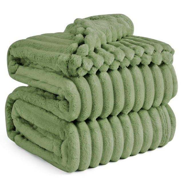 Manta Bedsure GentleSoft Reseda Fleece King 275 x 230 cm