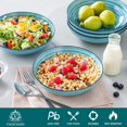 thumbnail image 3 of Bonita Pasta Bowls Set of 6, 50oz Large Salad Bowls for Kitchen, Stoneware Serving Bowls Dishwasher & Microwave Safe, Blue Bowl Set, 3 of 7