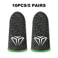 thumbnail image 2 of Injueey 10 piezas de fundas para dedos para juegos de teléfonos móviles, guantes antideslizantes sensibles a prueba de sudor, fundas de fibra Videojuegos y accesorios Verde Tipo 1, 2 of 6
